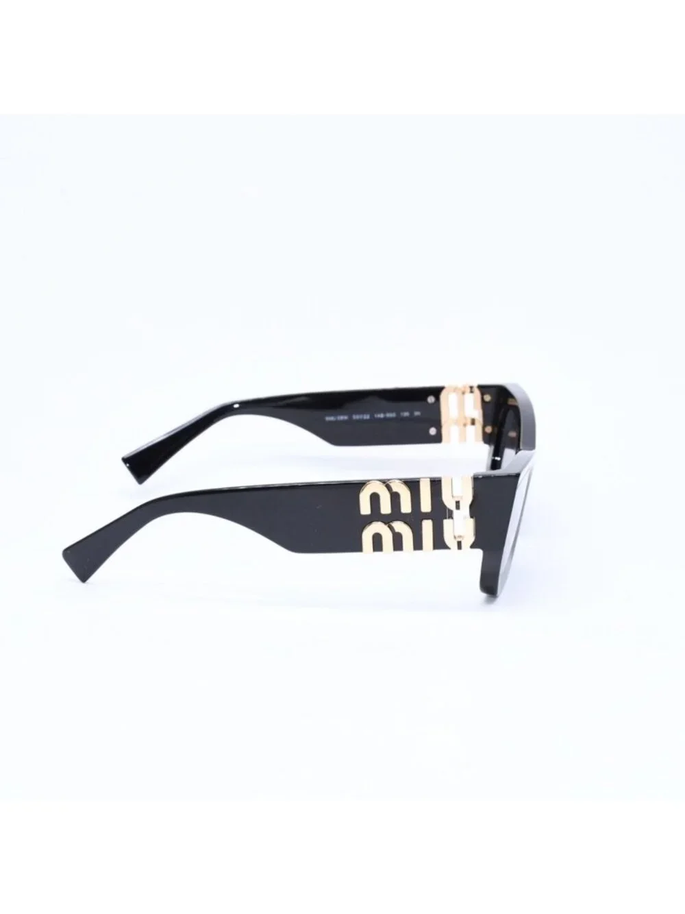 Miu Miu Sunglasses Eyewear Black Gold
